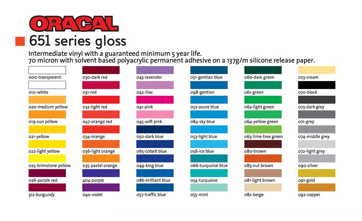 oracal 651 color images online
